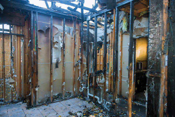 Professional Soot Cleanup technician working in Oak Park, CA